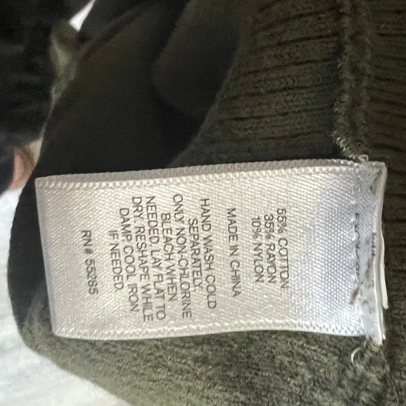 Express Y2K 3/4 Sleeve Sweater Rounded Waist Criss Cross Back - Picture 8 of 8